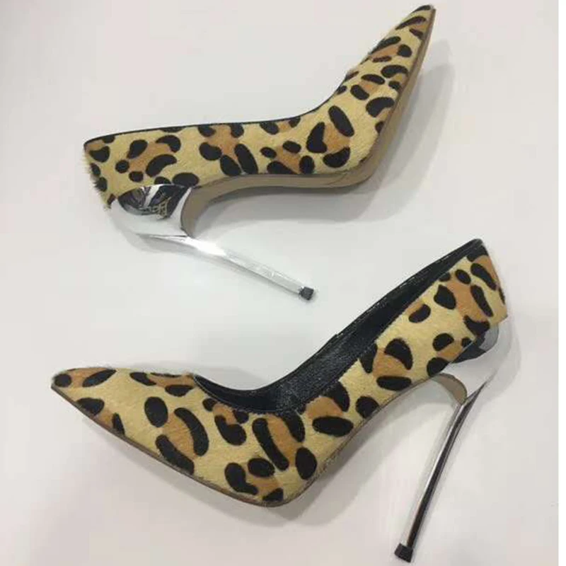 Hohe Pphoto Rosshaar Heel As 9cm Pumpen Metall Heel 2019 Seltsame Flach Frau Leopard Ferse 12cm Mund Schuhe Frauen as Photo Sexy Stiletto Spitz wRqqBE5Z