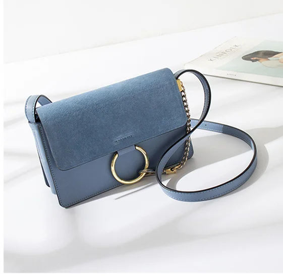 Высокое качество сумки Для женщин Crossbody мешок металлическое кольцо Цепи