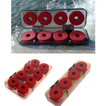 

8/16Pcs Durable Red Foam Winding Board Fishing Line Wire Shaft Bobbin Spools Tackle Box Gift #94