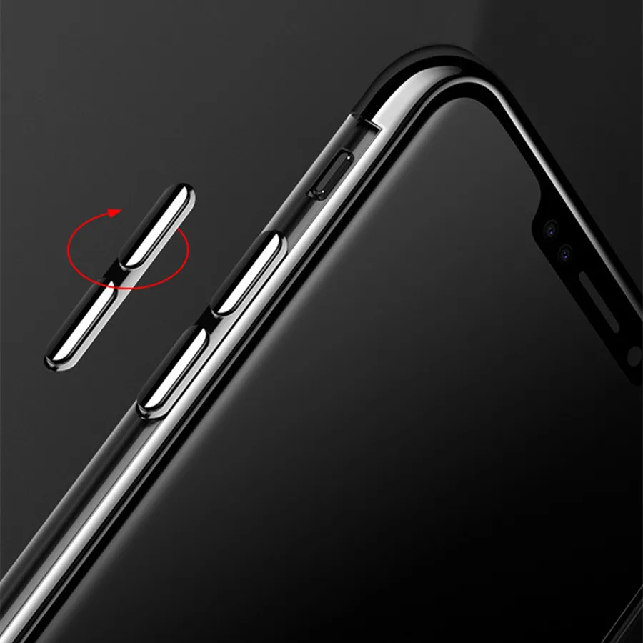 Роскошный прозрачный чехол из ТПУ с розовым золотым покрытием для iPhone X XR XS Max 6 6S