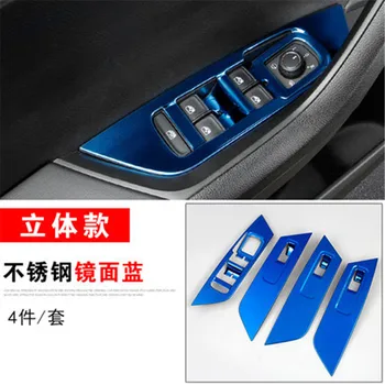 

Car decoration accessories Stainless steel door glass lifting control panel trim for SKODA KODIAQ 2017 2018 Car styling