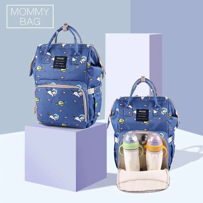 panda blue diaper bag