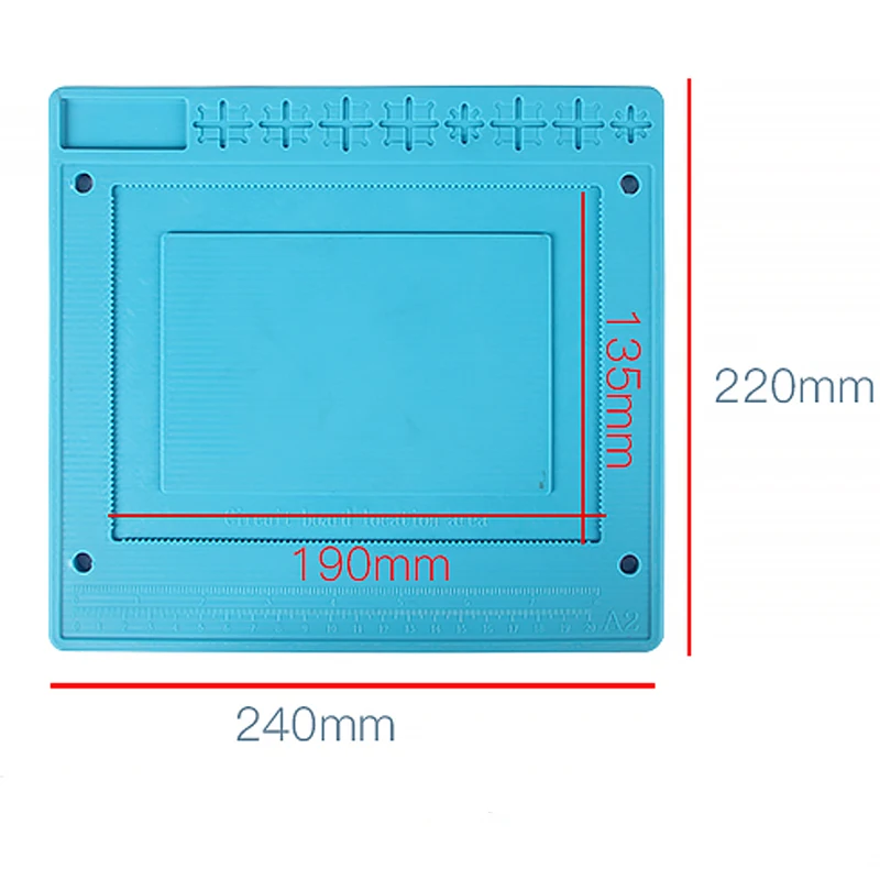 

Insulation Pad Heat Resistant Silicon Soldering Mat Working Pad Desk Platform BGA Solder Rework Station Repair Tools For iPhone