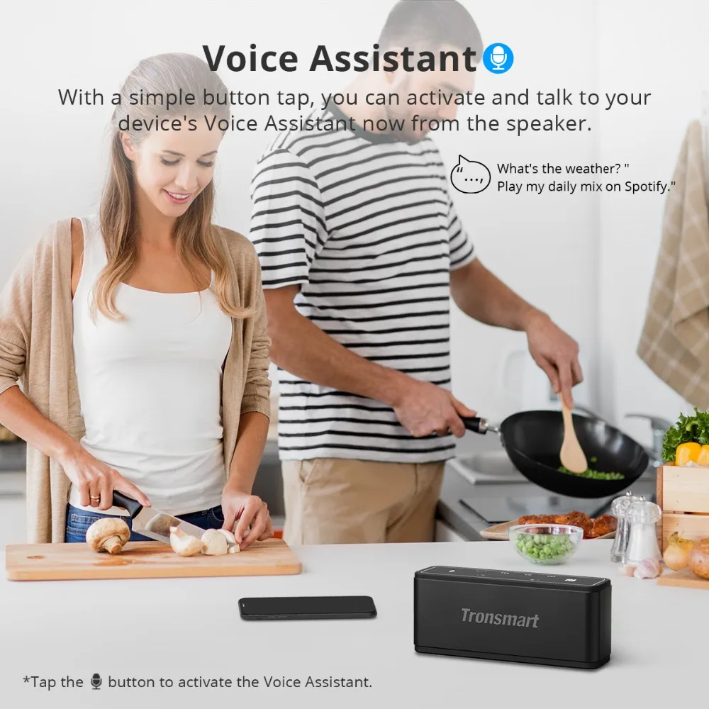 Tronsmart Mega Bluetooth 5.0 Speaker Voice Assistant Portable Speaker 40W Wireless Speaker Soundbar with TWS,NFC,MicroSD Card (11)
