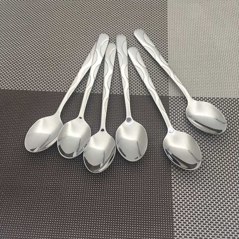 

Stainless Steel Coffee Spoon Ice Cream Dessert Tea Spoon For Tea Party Teaspoon Wedding Favor Drinking Tools Cutlery 14cm/5.5''