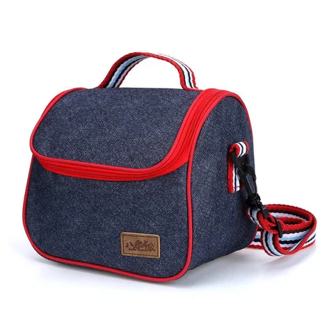 Bolsa de Almoço Lancheira com Alça de Ombro Destacável para Homens Isolado Refrigerador Tote Comida Térmica Feminino Crianças Bolsa Termica Lonchera