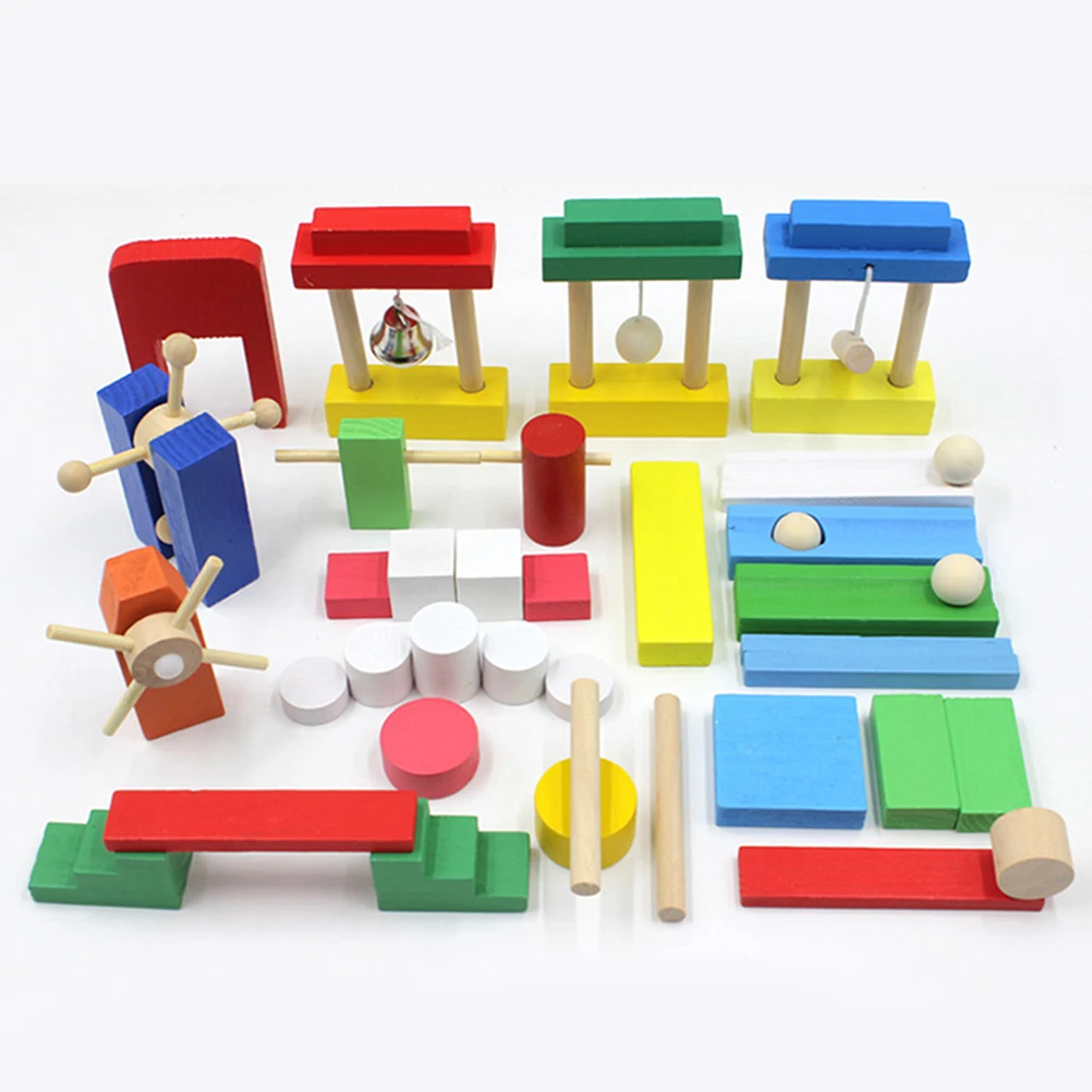 300 шт. Детская коробка для хранения игрушек деревянная Радуга Код Карты органов домино конструктор для игры Пирамидка