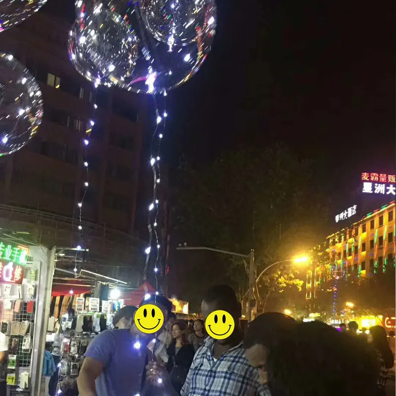 ELOMAN 10 шт., вечерние светодиодный шар с палкой, украшения для свадебной вечеринки, 3 м, светодиодный Светодиодный Шар Bobo