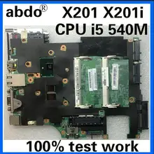 Abdo 48.4CV01.031 относится к lenovo ThinkPad X201 X201i ноутбук FRU системной платы 63Y2064 Процессор i5-540M QM57 DDR3 тест