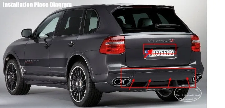 Liislee парковка Системы для Porsche Cayenne 955 957 958 2002~ 2010-зеркало заднего вида Камера+ датчики парковки автомобилей = 2 в 1 визуальный