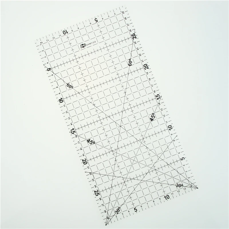 1 Pc 30 * 15 Cm Patchwork Ruler  Quilting Tools High Grade Acrylic Material Transparent Ruler Scale School Supplie