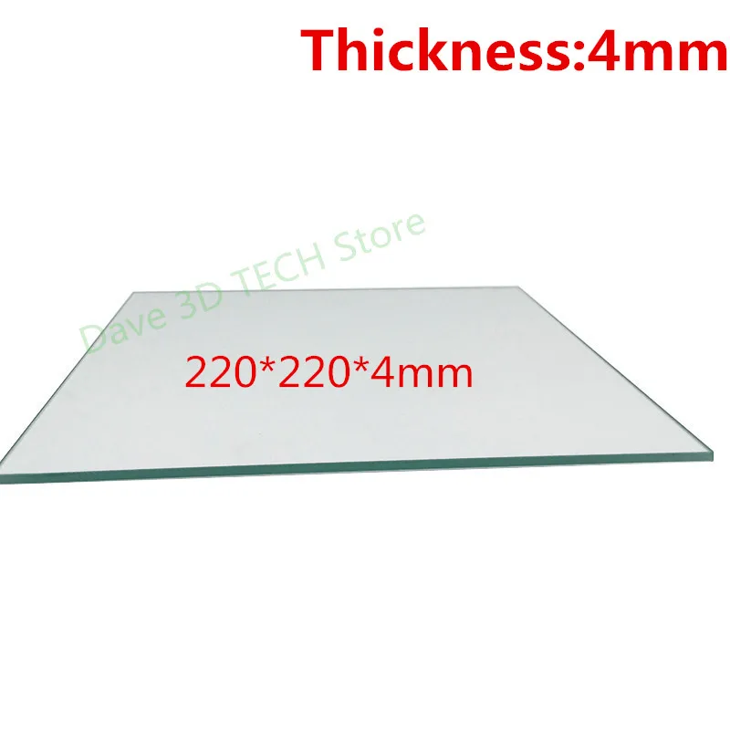 220x220 мм 3D принтер части стекла сборки плиты поверхность с подогревом боросиликатная пластина для подогрева кровати MK2/MK3 Creality Ender-3/3 S