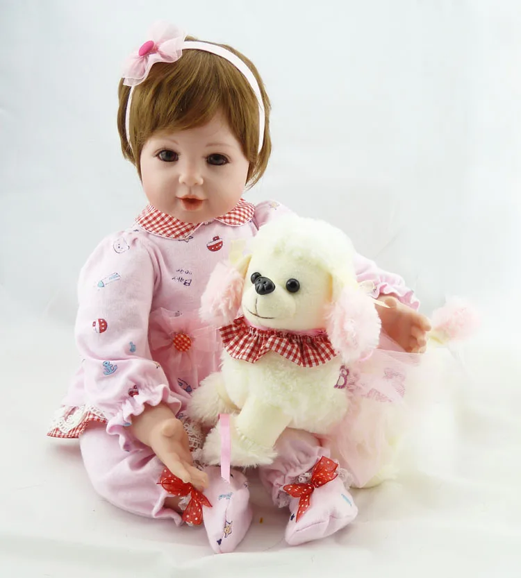 

52cm Silicone Vinyl Reborn Baby Doll Toys Girl Brinquedos Lifelike Home Doll Newborn Baby Toddler Best Christmas Gifts For Kids