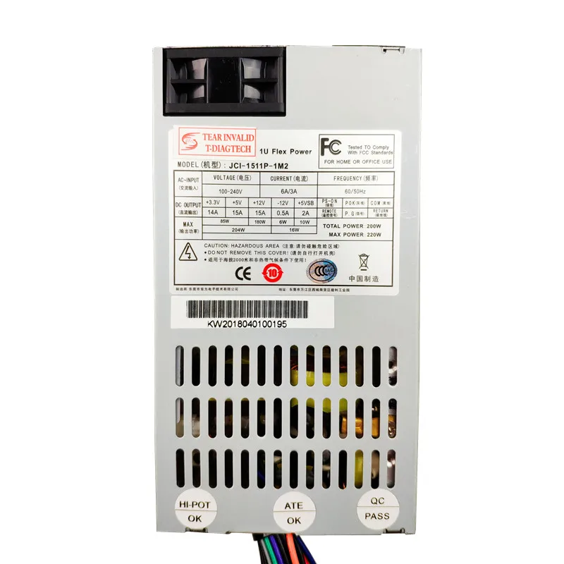 220 Вт мини itx блок питания ATX 1U Flex PSU компьютерный серверный 80plus Промышленный Блок