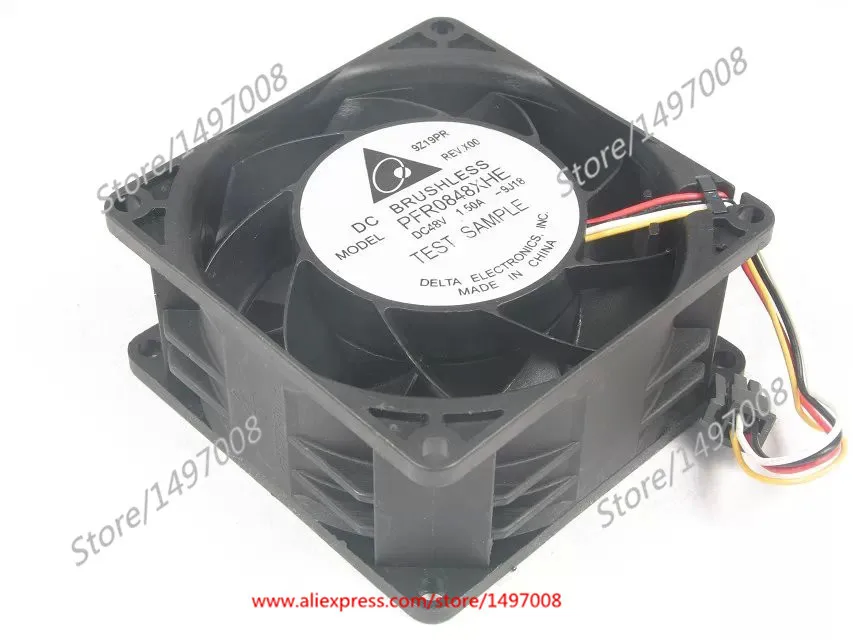 Вентилятор охлаждения сервера Delta Electronics PFR0848XHE 9J18 DC 48 В 1 50 а 80x80x38 мм|square fan|server fan48v dc