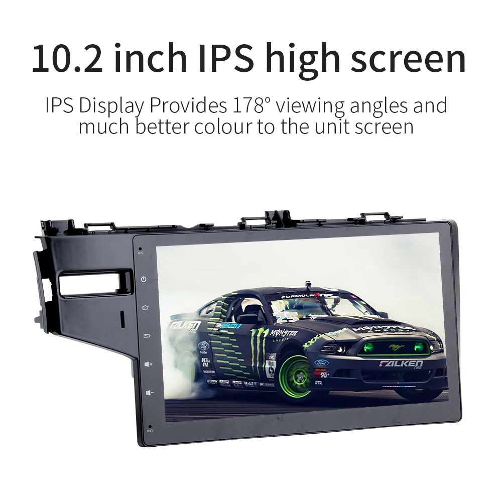 Perfect KOOCAVS 10.2" IPS Android 9.0 Car GPS Radio Player for Honda JAZZ FIT 2014 2015 2016 2017 4GB+64GB Stereo Multimedia Headunit 5