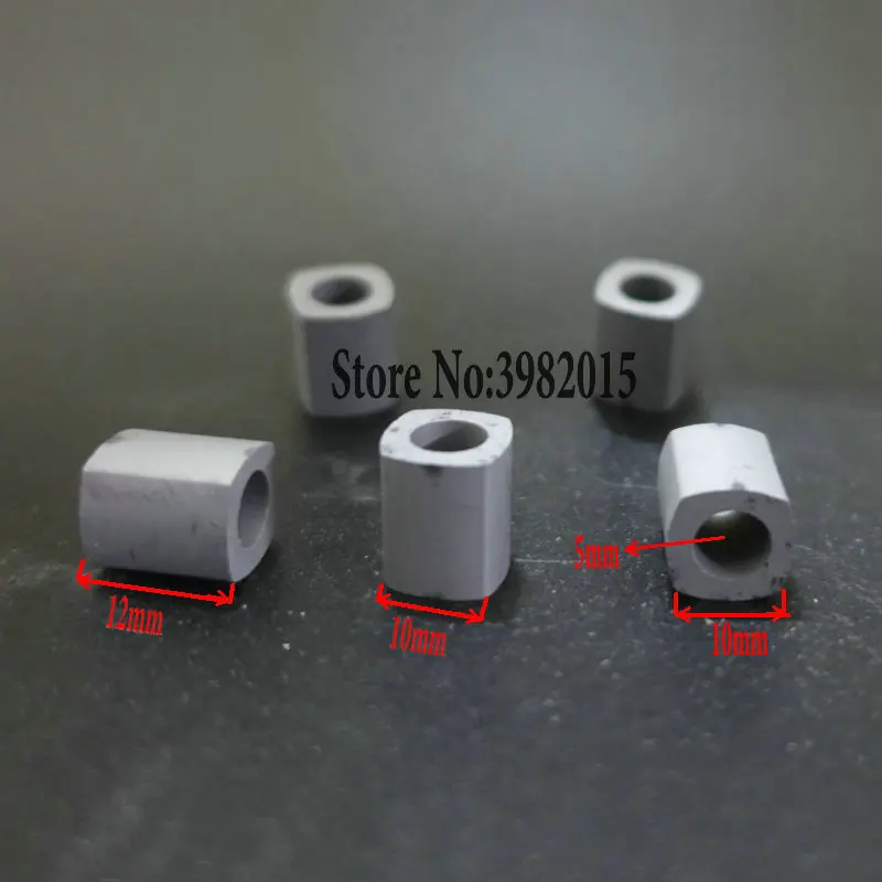 

YG8 Tungsten Conductive Block Carbide Power Feed Contact W10*L10*H12*Hole5mm for EDM Wire Cutting Machine