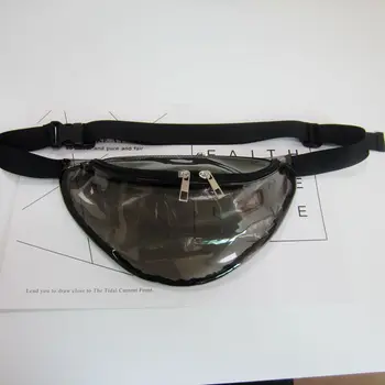 

New laser transparent purse hologram bag chest bag fashion beach bag holographic pink fanny pack heuptas waist women K-07