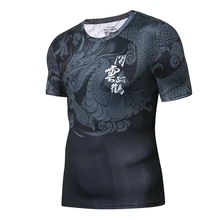 Мужская 3d принтер футболка Streewear хип-хоп Спортивные футболки дышащая эластичная ткань Баскетбол Бег Фитнес тренировочный костюм футболка