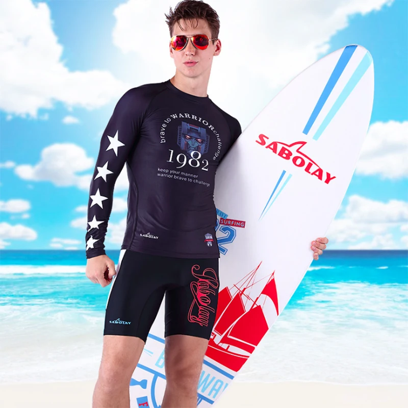 SABOLAY Surfing clothes Water Sports Rash Guards Anti UV Quick drying