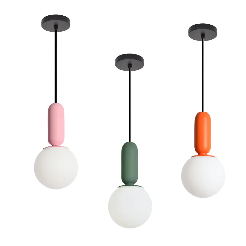 Скандинавский Лофт стиль железное стекло Droplight лампа Современная LED подвесные