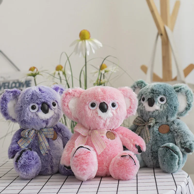 

Cute Koala Plush Toy 22 cm Two-color Rabbit Hair Fabric Plush Dolls For Children High Quality Baby Animals For Gift