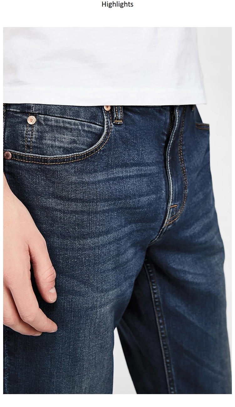 JackJones мужские эластичные мужские джинсы хлопковые джинсовые широкие брюки подходят брюки бренд Мужская одежда 219132584
