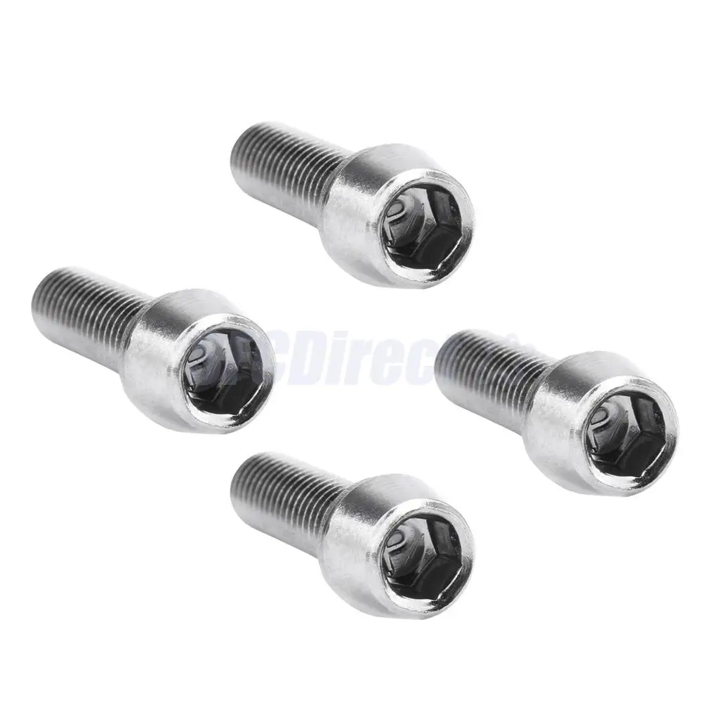 8pcs Bicycle Stem Screws Water Bottle Cage Bolts Socket Screws Silver M5 M7