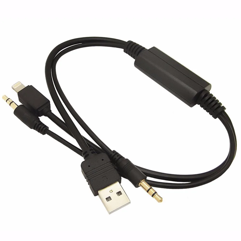 CHELINK автомобильный AUX адаптер Lightning Y кабель usb зарядный Шнур 3 5 мм разъем подходит