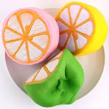 Soft Simulation Half Lemon Squishy Charm Exquisite Package Scented Toy Birthday Festival Gift