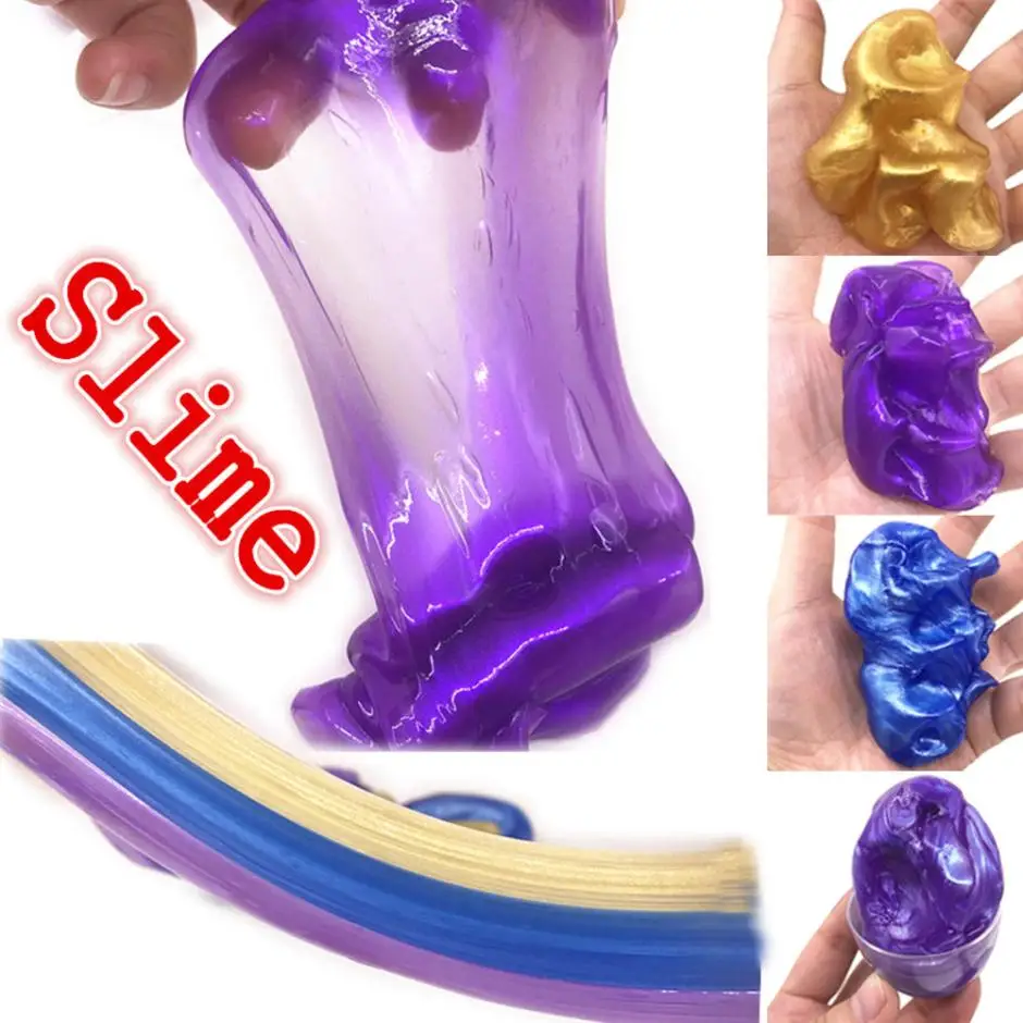 Egg Soft Slime Mixing Cloud Slime Squishy Putty Scented Stress Kids