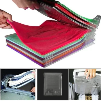 

10pcs/set Adult Clothes Folding Board Save Time Quick T-shirt Folder Clothes Holder Laundry Folders Board Home Closet Organizer