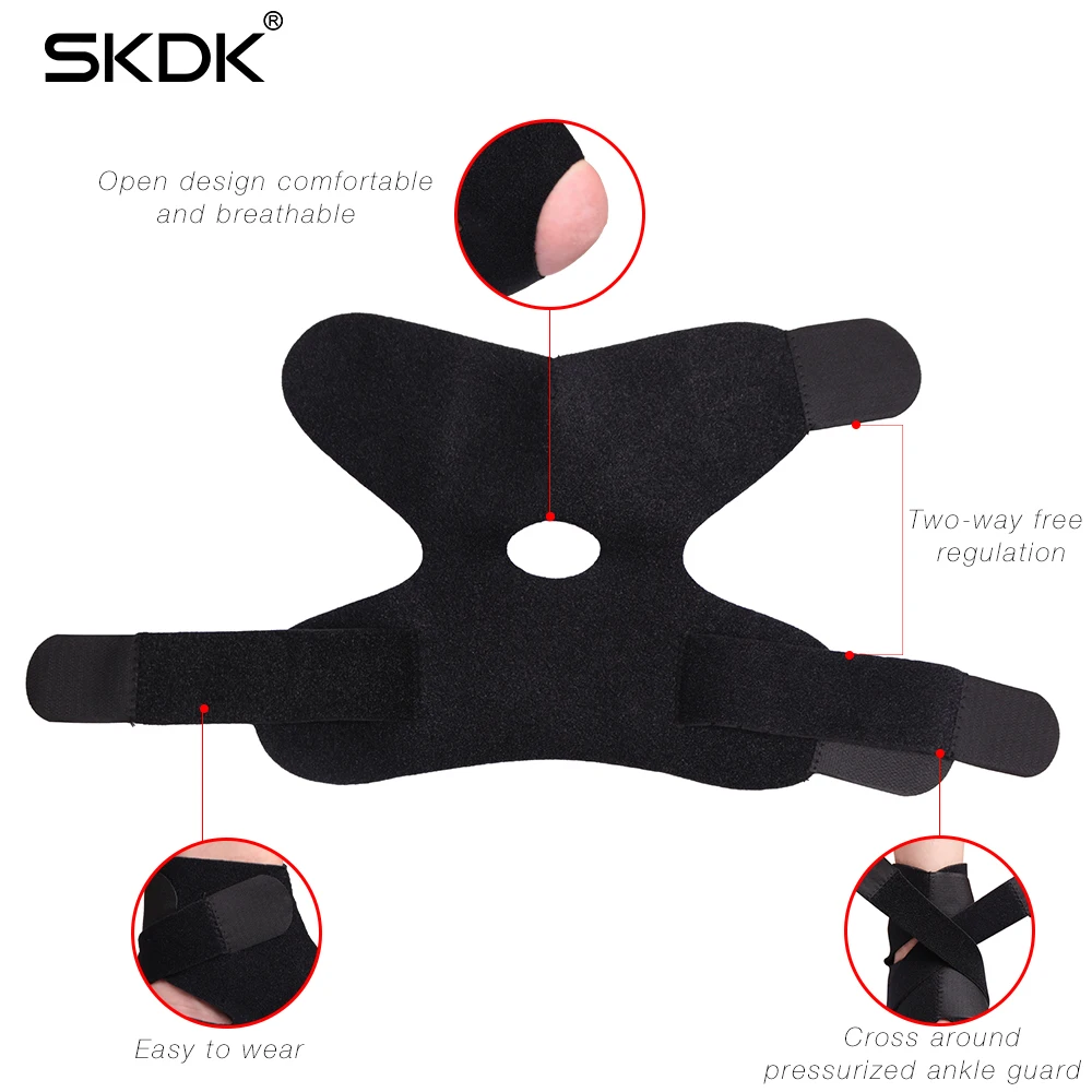 SKDK, 1 шт., напорный бандаж, поддержка лодыжки, защита для ног, баскетбол, футбол, бадминтон, анти-растяжение лодыжки, защита, теплый уход