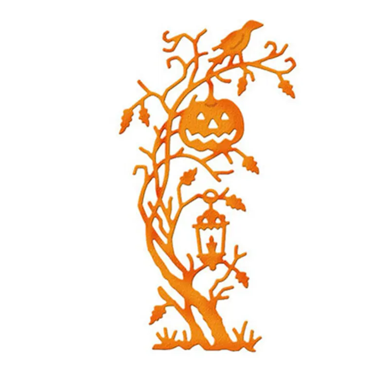 

Dies Scrapbooking Halloween Pumpkin Light Crow Metal Cutting Dies for DIY Photo Album Decorative Paper Cards Making Craft