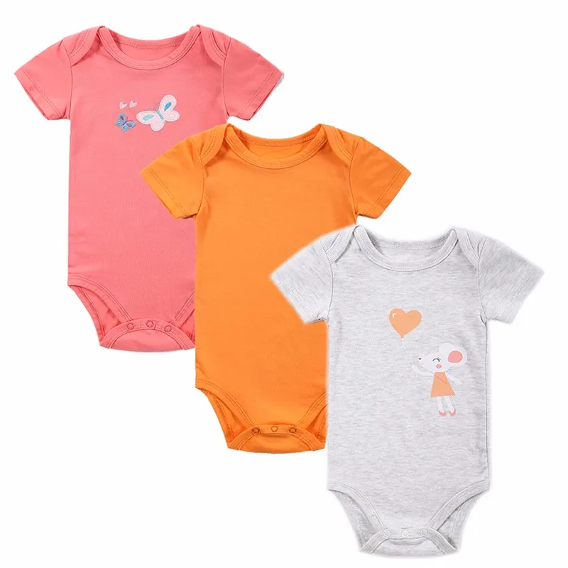35PCS Baby Bodysuit 100%Cotton Infant Body Bebes Short Sleeves Clothing Jumpsuit Printed Baby Boy Girl Bodysuits Baby Clothing (3)