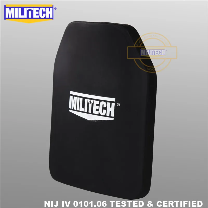 MILITECH алюминиевая и полиэтиленовая пуленепробиваемая пластина NIJ IV Al2O3 оксид
