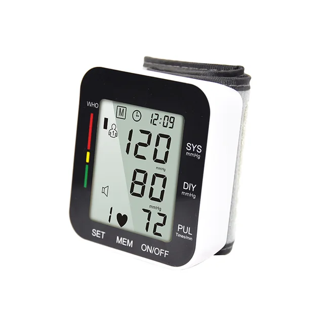 Digital Wrist Blood Pressure Monitor Check Machine Automatic Portable