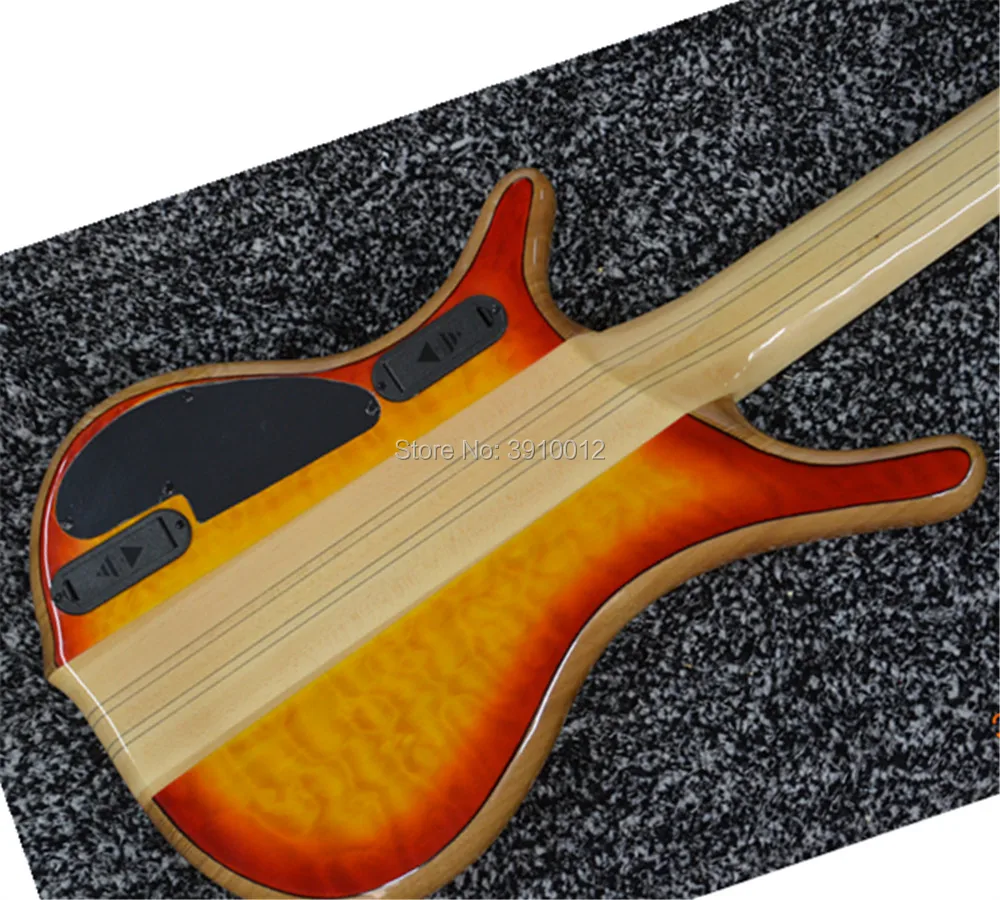 Factory custom 5-string electric bass guitar real picture can be customized according to requirements
