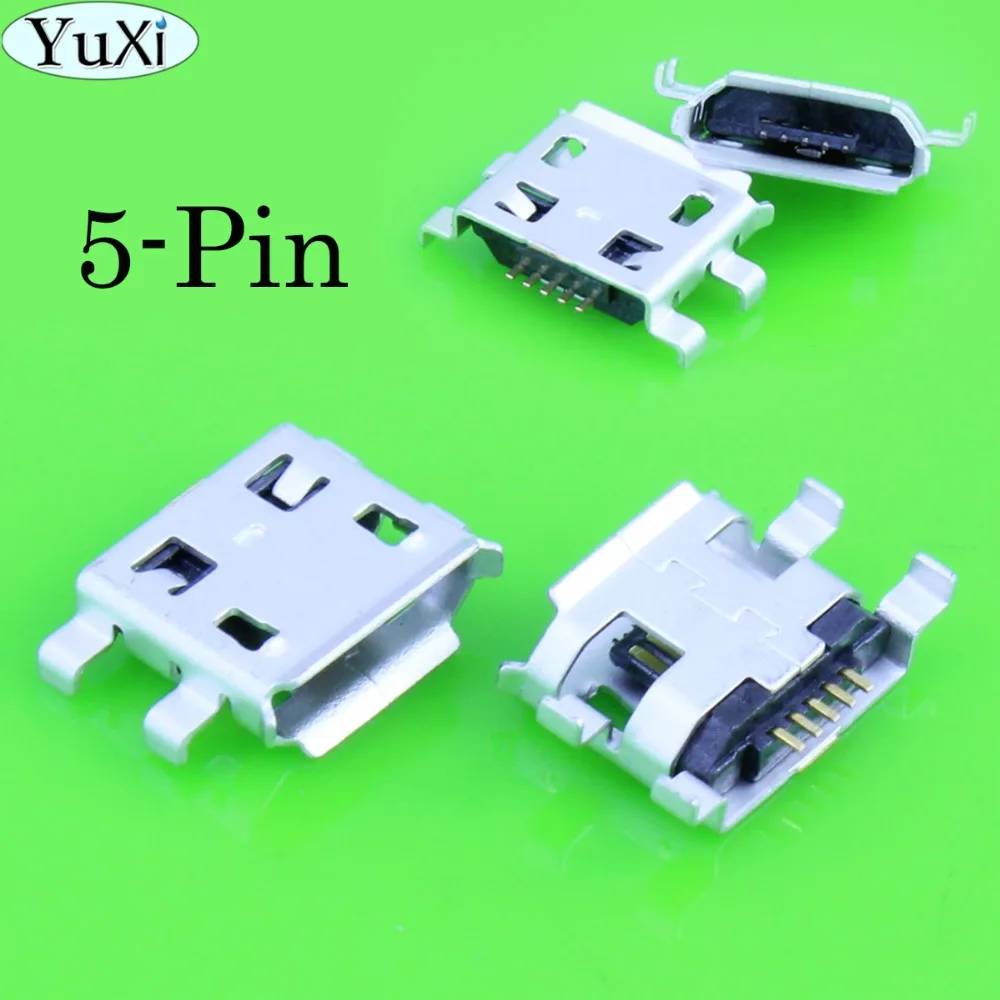 

YuXi Micro USB 5pin B Type Female Connector for Mobile Phone Micro USB Jack Connector 5-Pin