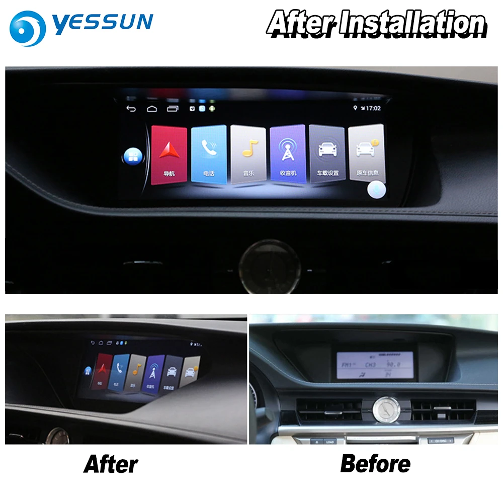 Sale YESSUN 10.25" For Lexus ES 250 ES250 2012~2013 Car Android Carplay GPS Navi maps Navigation Player Radio Stereo WiFi no DVD 3