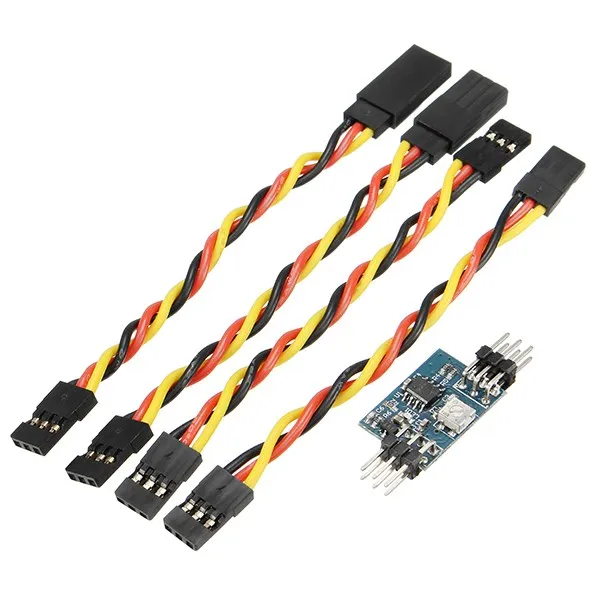 

DasMikro RC Signal Mixer For Tank Dual Bidirectinal Motor Control