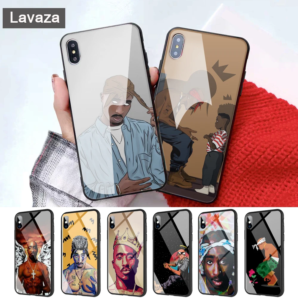 

Lavaza 2Pac Tupac Shakur Super Deal Glass Phone Case for Apple iPhone 11 Pro XR X XS Max 6 6S 7 8 Plus 5 5S SE