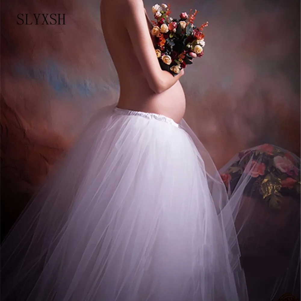 SLYXSH Pregnant Women Dress Shoot Props Pregnancy Floor length Dress Maternity Photography Props