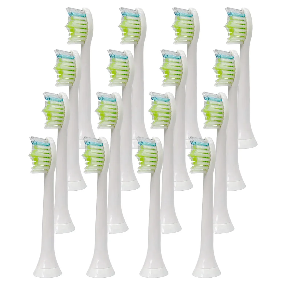 

16PCS Replacement Electric Toothbrushes Heads HX6064 Soft With Cover for Philips Sonicare ProResults HX9332 HX6930 HX9340 6950