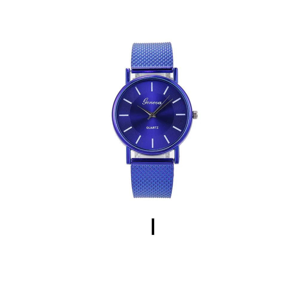 Style Fashion Quartz Watch Woman's High-end Blue Glass Life Waterproof Distinguished Clock relogio feminino Dropship#9850