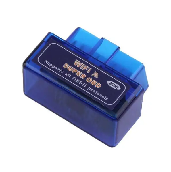 ELM327 Wi-Fi OBD2 считыватель кодов автоматический сканер диагностический инструмент работа на смартфоне Android IOS приложение автомобильный OBD компьютерный сканер - Цвет: Blue Color