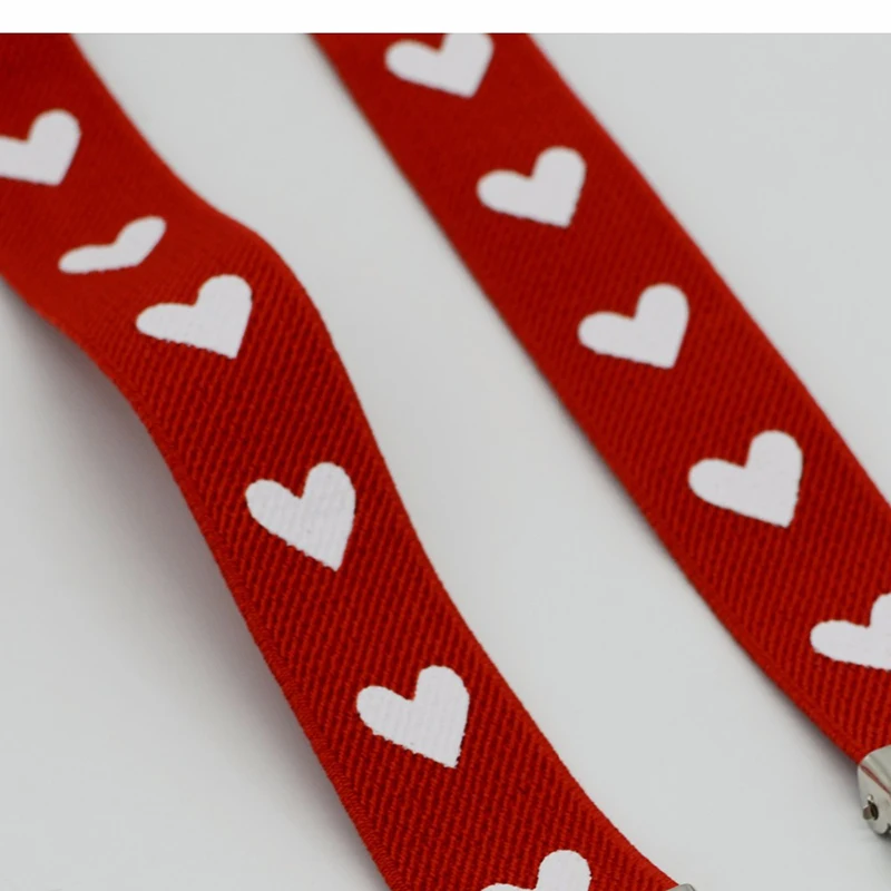 Red-color-adult-suspender-with-3clips-whitere