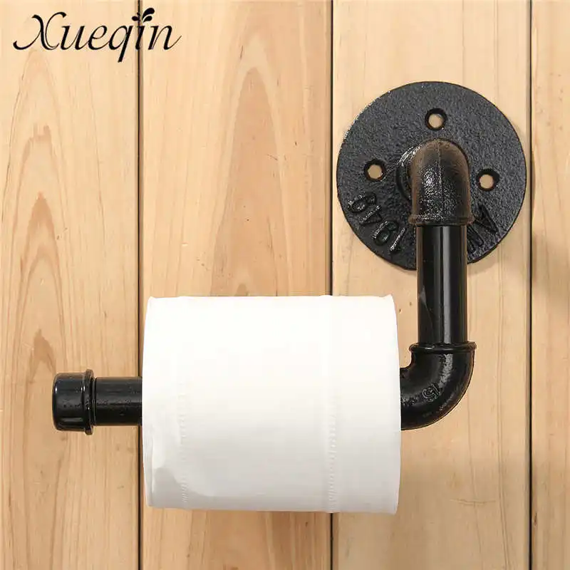 xueqin industrial style wall mounted bathroom toilet roll paper holder towel rack black pipe metal toilet paper roll holder - Commercial Bathroom Paper Towel Dispenser xueqin industrial style wall mounted bathroom toilet roll paper holder towel rack black pipe metal toilet paper roll holder - Commercial Bathroom Paper Towel Dispenser
