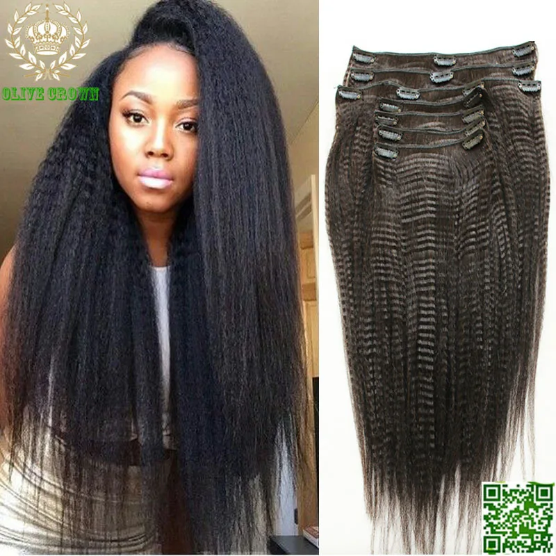 yaki clip in hair extensions human hair