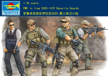 

Trumpet 00420 1:35 US private security guard / military contractor in Iraq. Assembly model